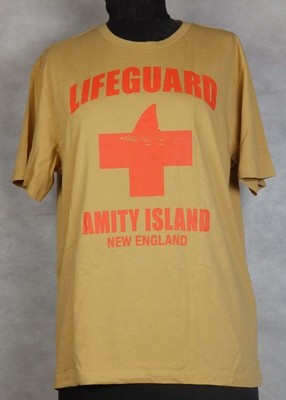 T-Shirt JAWS Lifeguard Amity Island Beige Größe L