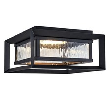 Hartbrook Outdoor Integrated Ceiling Light with Clear Glass for Porch Entrywa...