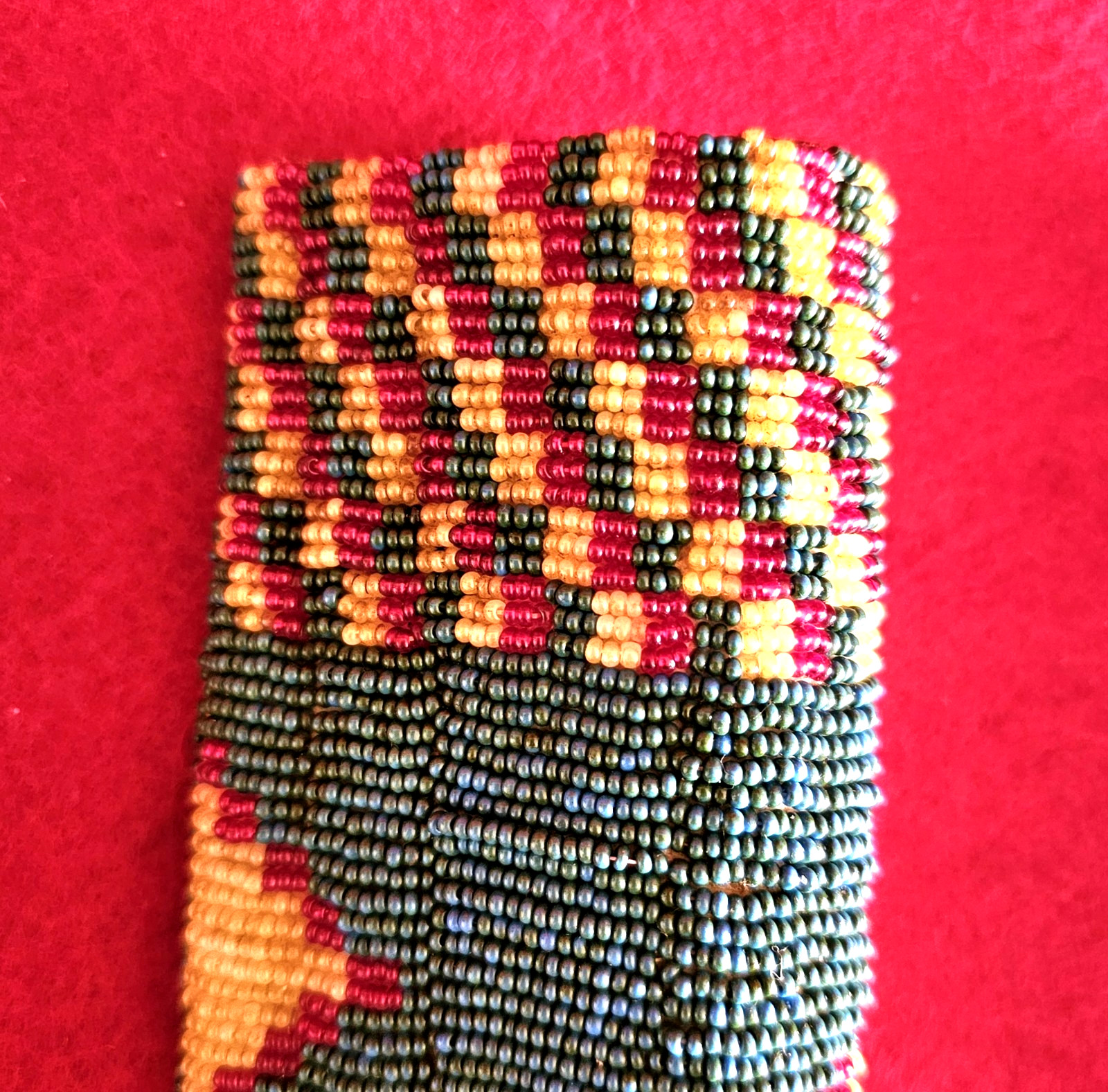 Vintage Trade Knife with Beaded Sheath