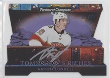 2022 Parkhurst Champions Tomorrow's Riches 21/35 Anton Lundell #TR-29 Auto a3z