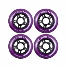 Rollerex VXT500 Inline Skate Wheels 4 Pack 76mm Royal Purple