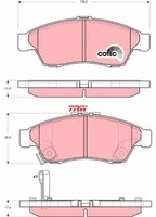 TRW GDB3290 Bremsbelagsatz FüR Scheibenbremse Bremsbelagsatz BremsbeläGe