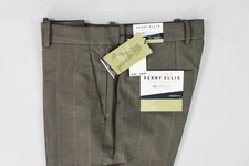 Perry Ellis Portfolio Modern-Fit Stretch Resolution Pants 33 X 32 $95 5RSB0039