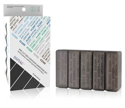 DSPIAE SP-S02 Fine Grit Adhesive Sandpaper Set #1000 - #2500 (100 Pieces) US