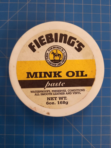 Fiebings Mink Oil Paste 6oz Leather Conditioner Protector Waterproofing Shoe
