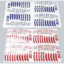 Work Emotion CR Rim Sticker Decal Set Oracal Blue Red Black for 15-18 Inch Rims