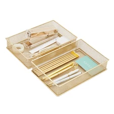 Annova Mesh Stackable Drawer Cabinet and Shelf Organizer Bins Storage Basket ...