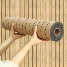 Chejiaye Wood Slat Peel And Stick 3D Wall Panel -15.75X118Soundproof