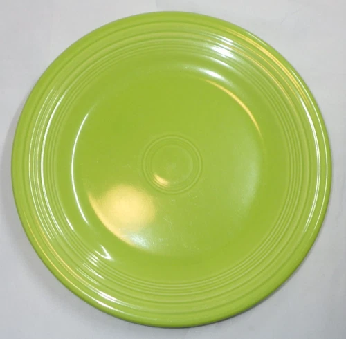 Fiesta - Chartreuse Green 10.5" Dinner Plate Homer Laughlin Ceramic Dish HLC a1