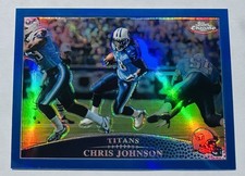 2009 Topps Chrome Chris Johnson #TC39 Blue Refractor Titans Color Match