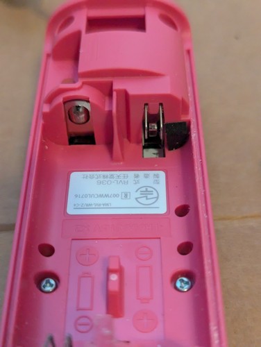 Nintendo Wii MotionPlus telecomando RVL036 rosa OEM con custodia e nunchuk - Foto 11 di 15