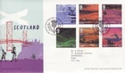 GB Stamps First Day Cover A British Journey, Scotland, piper, bridge SHS 2003