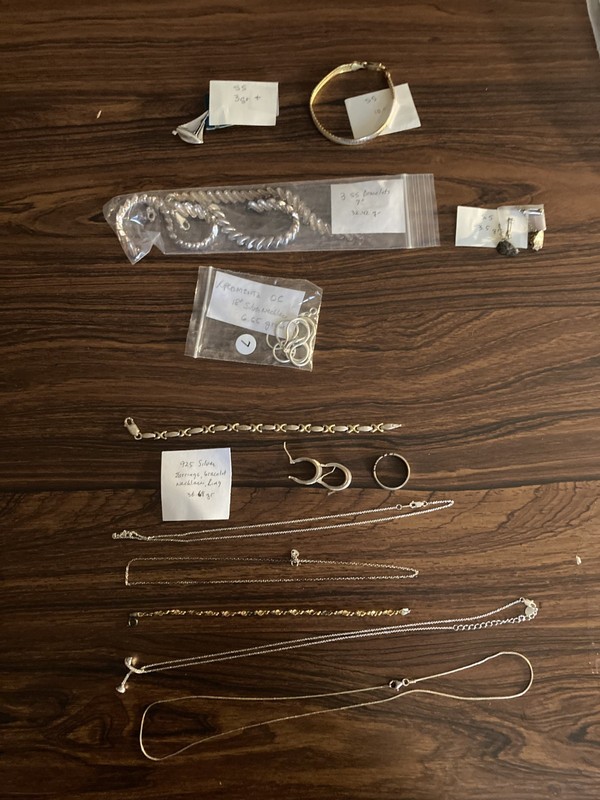 STERLING SILVER JEWELRY LOT NOT SCRAP - 93.52 GRAMS
