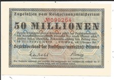 Amtshauptmannschaft Grimma,50 Millionen Mark 1923,Kassenfrisch!