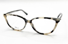 NEW DIOR MONTAIGNE N33 TFV WHITE HAVANA BLACK AUTHENTIC EYEGLASSES 52-15
