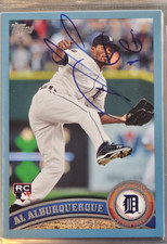 2011 Topps Blue Border AL ALBURQUERQUE Tigers In-Person Signed Autographed AUTO