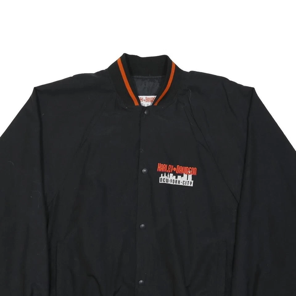 HARLEY DAVIDSON Veste Col Sweat Hoodie Noir 2XL Neuf New York City - Photo 2/4
