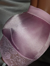 VTG SATIN SHINY SECOND SKINS PINK VANITY FAIR PANTIES GIRDLE NOS PANTYS S 32"