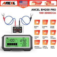 12V Car Battery Tester Wireless Battery Monitor Load/Charging/Cranking Analyzer