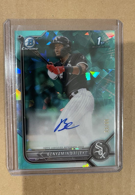 Topps 2022 Bowman Sapphire Benyamin Bailey Auto /150 White Sox #BSPA-BB
