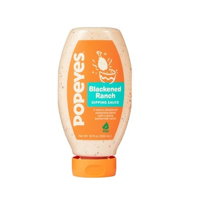 Popeyes Blackened Ranch Dipping Sauce, Mild, Gluten Free, 18 oz