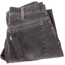 Vintage 1970s Levi  s Corduroy Pants Dark Brown White Tab Talon Zip Fits 34x31