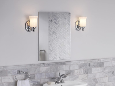Bancroft Bathroom Vanity Light Fixture, Wall Sconce Lighting, Position Facing up