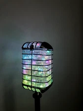 Illuminated Music City Mic Floor Lamp Multi Color With Remote