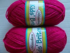 Herrschners Kids Brites baby yarn, Magenta, lot of 2 265 yds each 