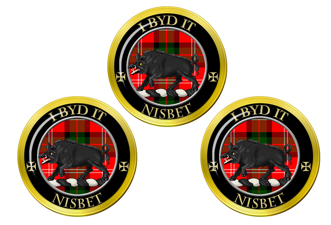 Nisbet Scottish Clan Golf Ball Markers