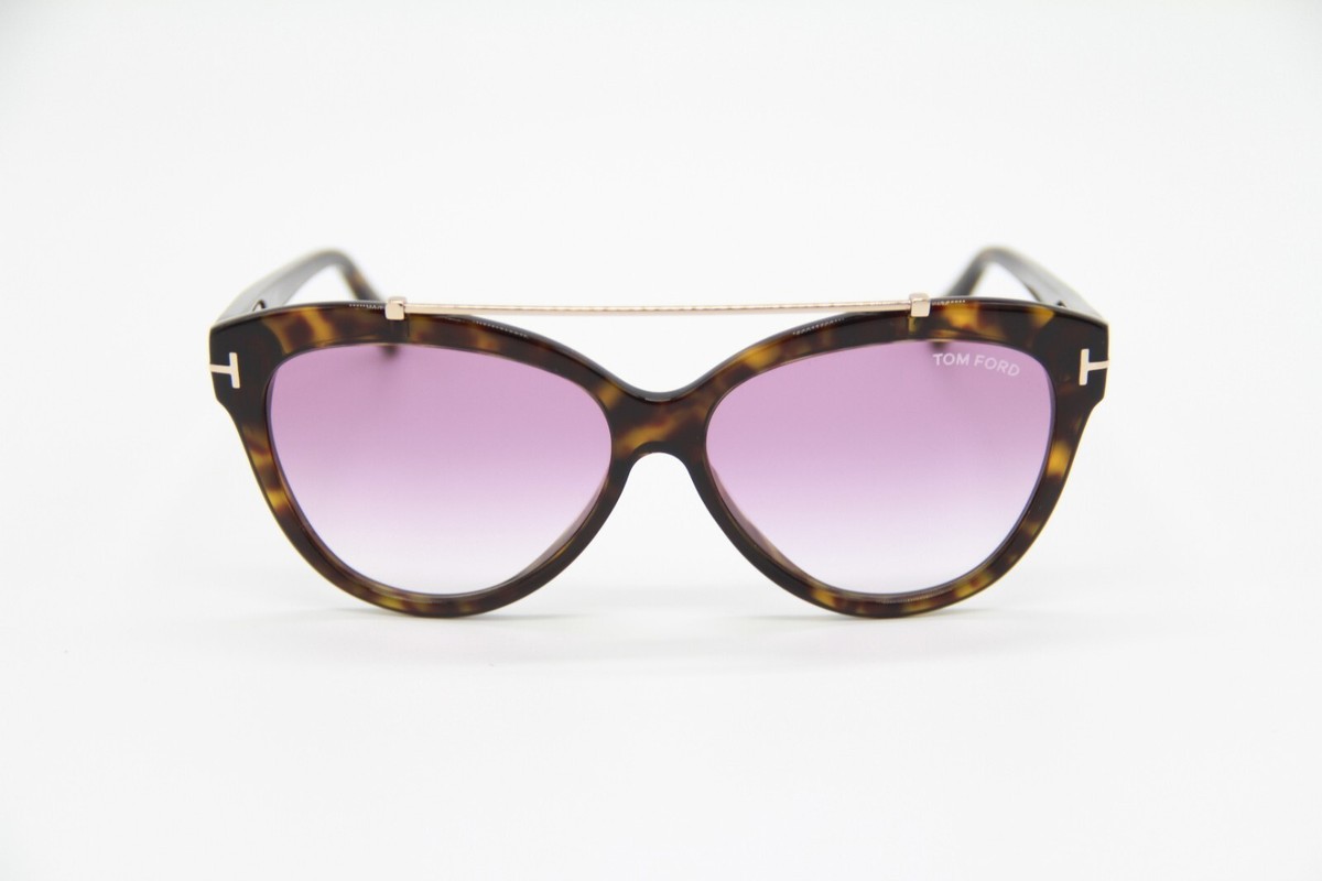 NEW ROM FORD LIVIA TF518 52Z WOMEN’S SUNGLASSES TOM FORD FT0518/S 52Z Tom Ford TF518 Livia 52Z Womens Dark Havana/Gold 58 mm  main image 4