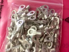 Lot of 100pcs KST Non-Insulated Ring Tongue Crimp Terminals, Lugs, Copper