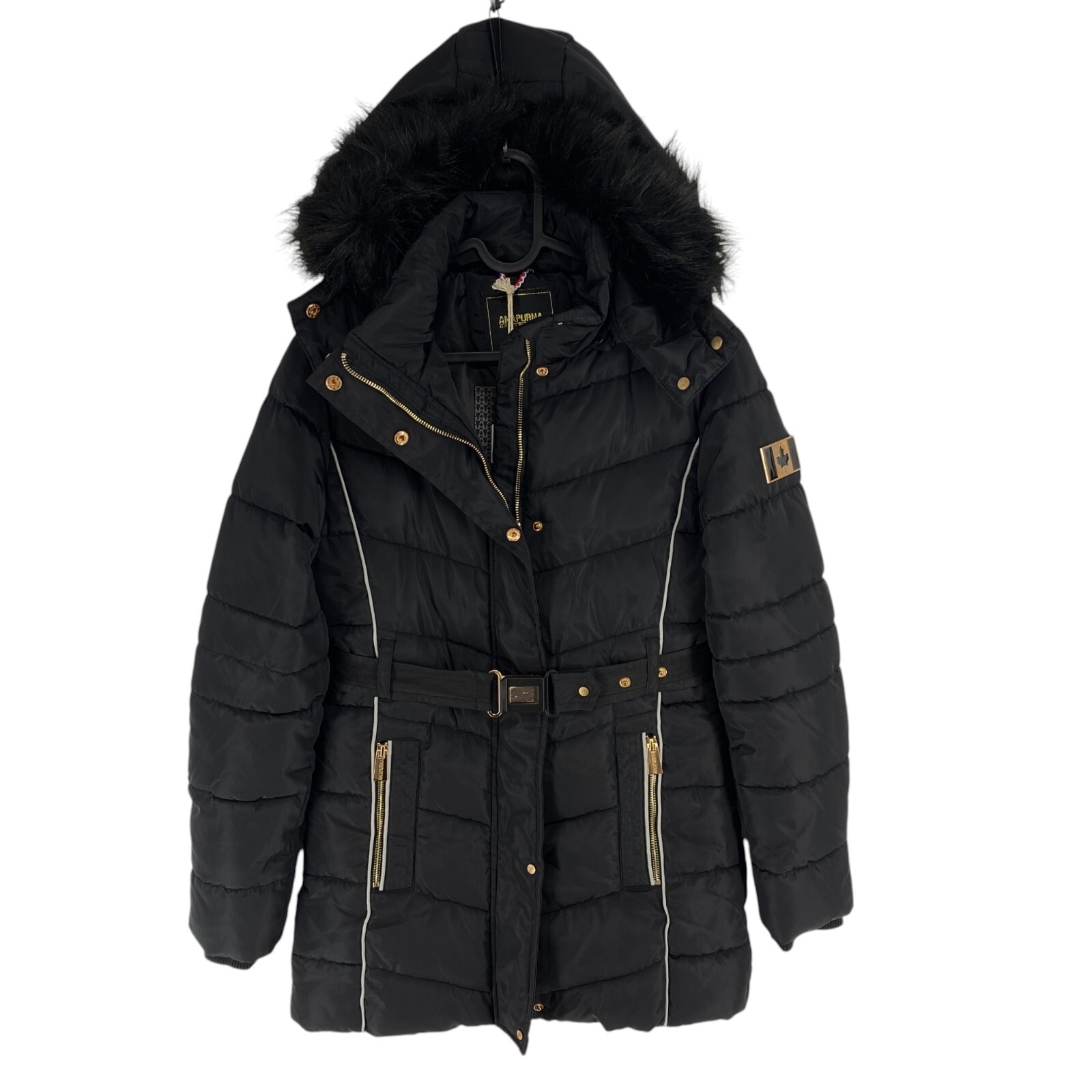 ANAPURNA Chaqueta Acolchada Negra BECKANA Para Mujer Talla S