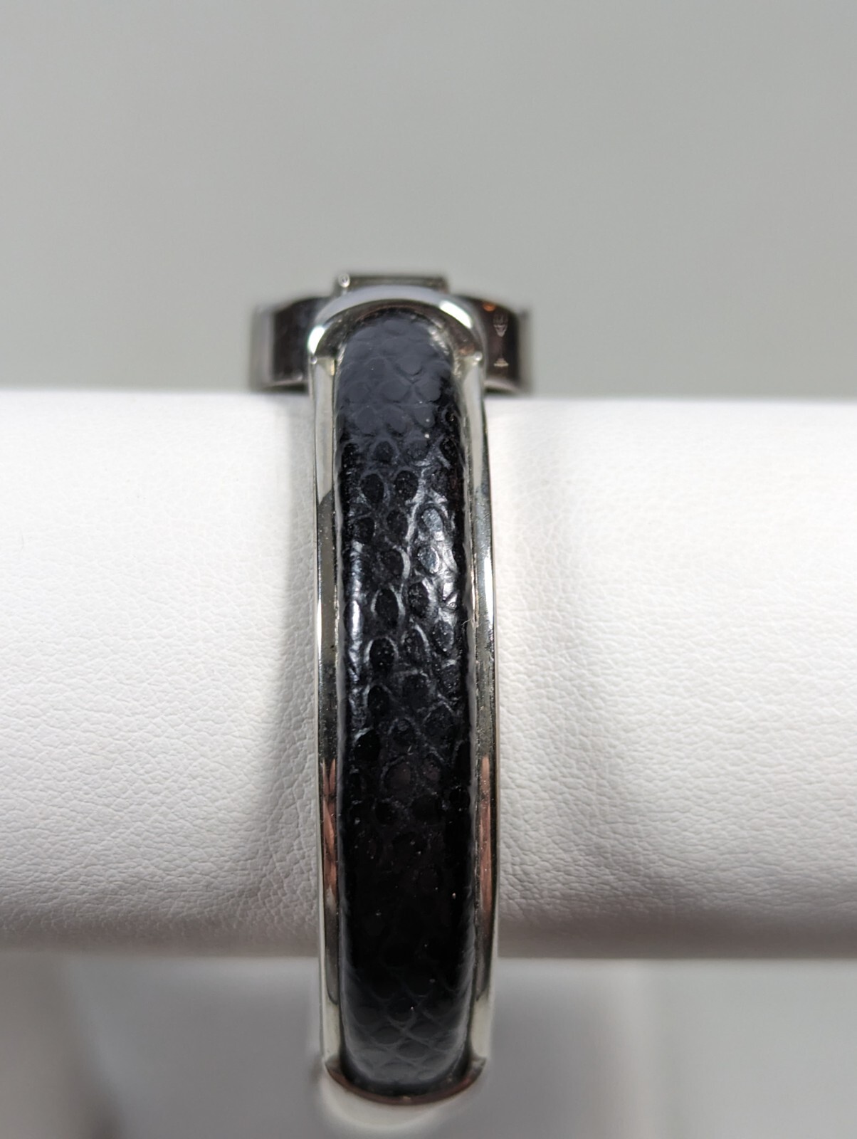 Studio Silver Tone Dial Rectangle Case Open Cuff … - image 2