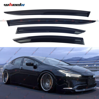 FITS 2023-24 TOYOTA PRIUS XW60 JDM LOW PROFILE WINDOW VISOR RAIN GUARD DEFLECTOR