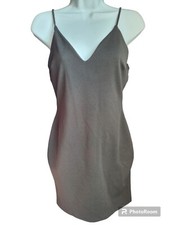Windsor Me Myself And Rhine Black Bodycon Med Strappy Cocktail Dress Mini Size M