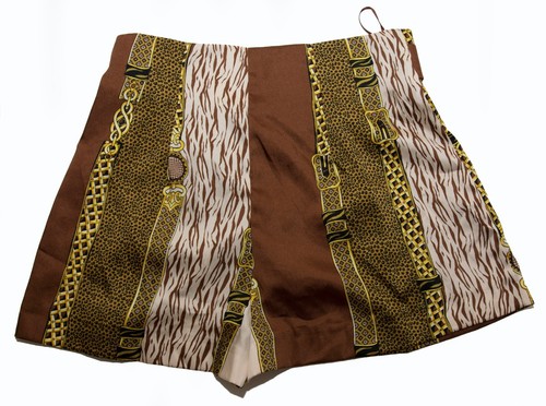 Animal Print Satin Shorts Size 10 River Island VGC #T2 - Picture 3 of 5