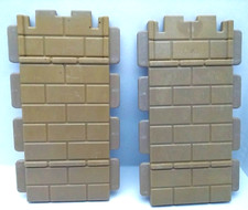 *Playmobil* 2x Mauer Wand flach geschlossen *Ritterburg 3666 3667* V
