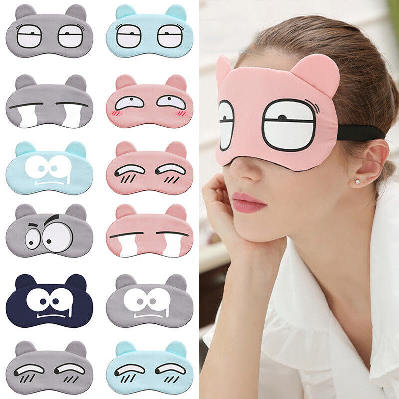 Unique Bargains Soft Silk Travel Eyes Pad Sleeping Eye Shade Cover  Blindfold Eye Masks Black 1Pc