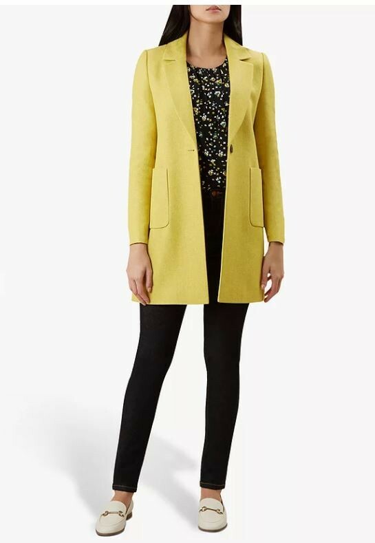 Blazer Hobbs Mustard Coat Wool Hobbs Yellow Coat HOBBS NEW Summer