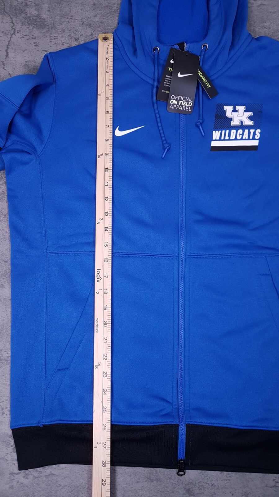 NIKE Kentucky Wildcats On-Field Full Zip Therma Hoodie Mens Size MEDIUM Blue thumbnail 7
