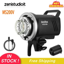 US Godox MS200V 200W Studio Flash Light Strobe Monolight With LED Modeling Lamp