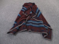 Ryan Michael Sweater Womens Striped Aztec Cardigan Blanket Boho Wrap Poncho