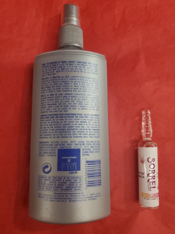 SEBASTIAN SPRAY ALISADOR Esmalte transformador 8,5oz. ALGUNOS ARAÑAZOS. AMP. GRATIS Foto 2 de 2