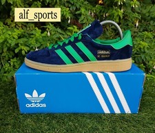BNWB Genuine adidas originals ® BC Baltic Cup Indigo & Green Trainers UK Size 8