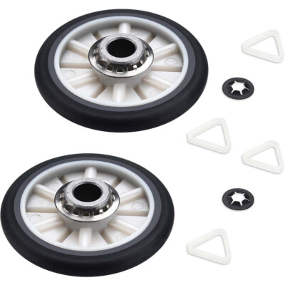 Rear Drum Support Roller Kit for Whirlpool WED4900XW0 WED4800BQ1 LER4634JQ1