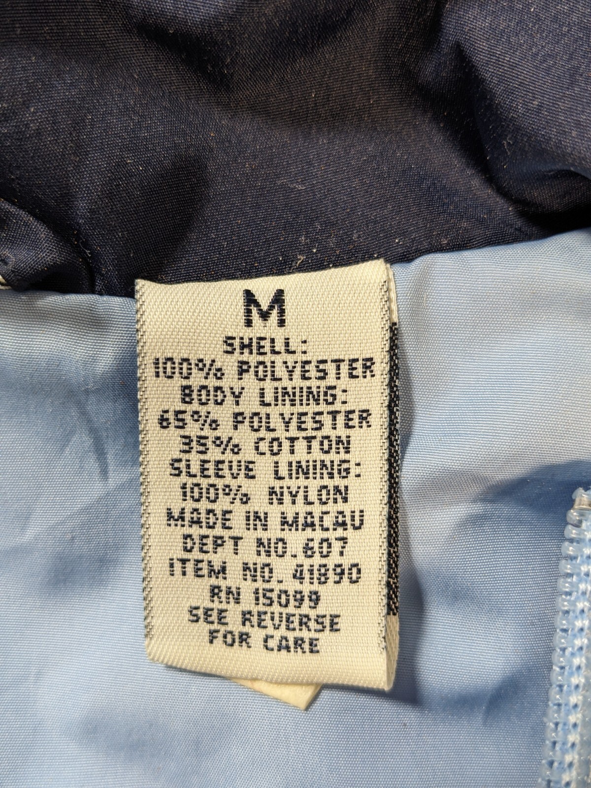 Classic Elements Track Jacket Womens Medium Blue … - image 13