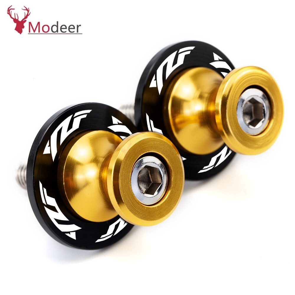 Buy Black Swingarm Spools For Yamaha 6mm YZF R6 R1 FZ1 FZ8 MT-01 In - Foto 4