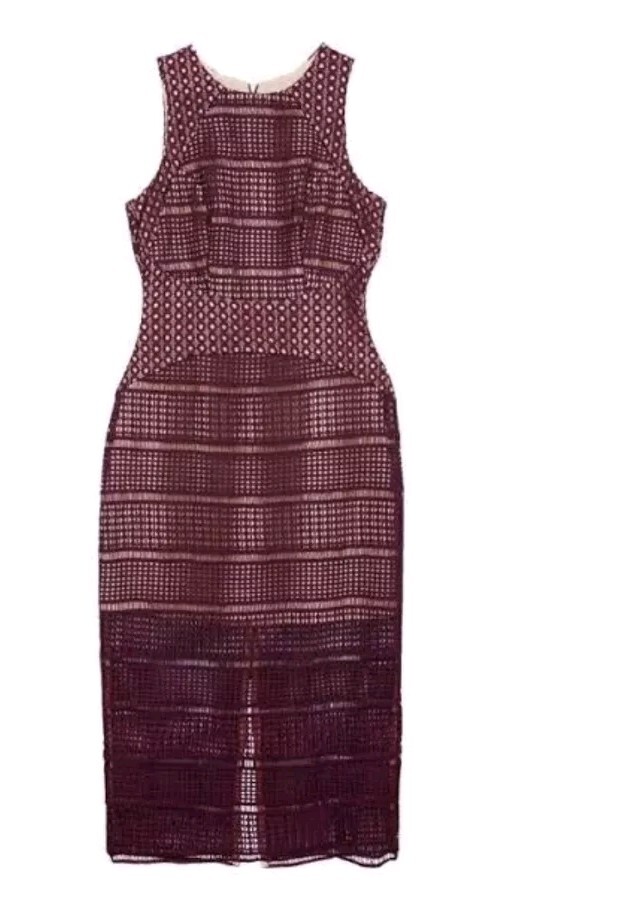Keepsake The Label Dress Formal Womens Size Small Fig Red RRP $310 Party Wedding image 9