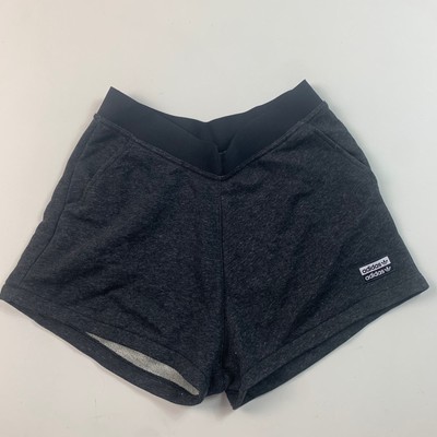 Adidas Jogginghose Baumwollshorts Damen / dunkelgrau / UK 12 / Hotpants